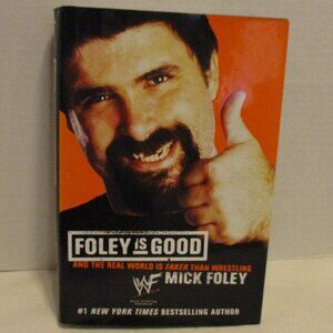WWE Vintage 2001 Mick Foley Is Good Medium Black White Graphic Wrestling Book